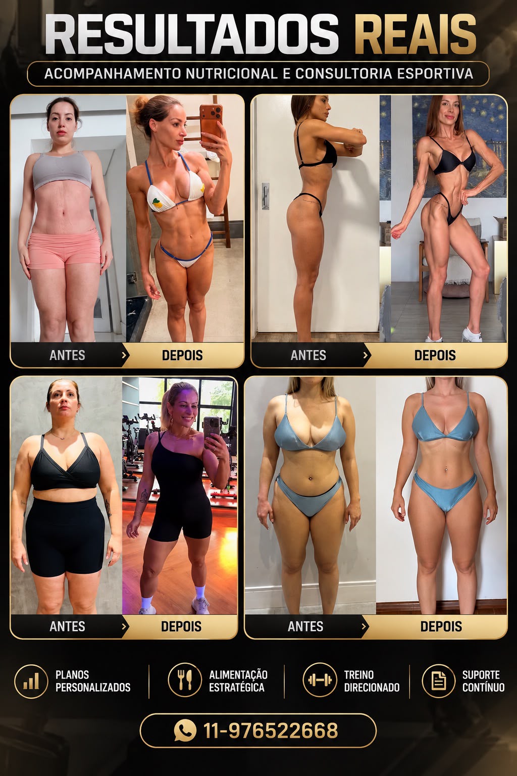 Registro de antes e depois do acompanhamento — comparação 5